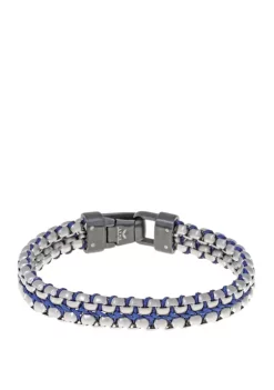 Wholesale 🎁 Stainless Steel and Cord Bracelet with Black Ion Plating by Belk & Co. ✨ -DealsBelk & Co. Store Belk 26855