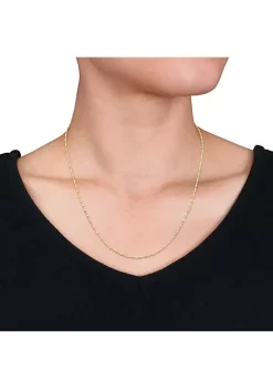 Top 10 👏 Beaded Chain Necklace in 18k Yellow Gold Plated Sterling Silver by Belk & Co. 🛒 -DealsBelk & Co. Store Belk 26880