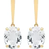 Best Sale 🧨 6 ct. t.w. White Topaz Drop Earrings by Belk & Co. 💯