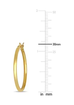 Cheapest 🔔 30 mm Hoop Earrings in 10k Yellow Gold by Belk & Co. ✨ -DealsBelk & Co. Store Belk 26931