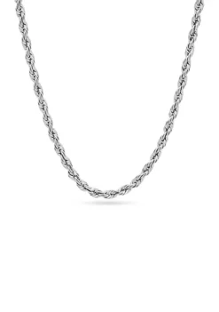 Buy 🔥 Sterling Silver Glitter Rope Necklace by Belk & Co. ⭐