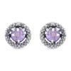 Brand new ❤️ 3/4 ct. t.w. Amethyst and 1/10 ct. t.w. Diamond Halo Stud Earrings in Sterling Silver by Belk & Co. 😉