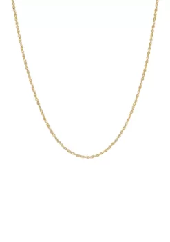 Best Sale 🧨 14K Yellow Gold 1.15 Millimeter Perfectina Solid Chain by Belk & Co. ⭐