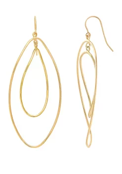 Budget 🎁 Oval Drop Earrings in 10k Yellow Gold by Belk & Co. 🛒 -DealsBelk & Co. Store Belk 27051