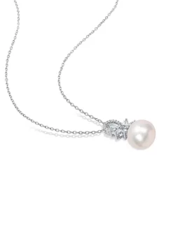 Best Sale โญ 11-12mm Cultured Freshwater Pearl and 5/8 CT TGW Aquamarine and Diamond Accent Flower Pendant with Chain in Sterling Silver by Belk & Co. ๐ 8 Best Sale โญ 11-12mm Cultured Freshwater Pearl and 5/8 CT TGW Aquamarine and Diamond Accent Flower Pendant with Chain in Sterling Silver by Belk & Co. ๐ -DealsBelk & Co. Store Belk 27057