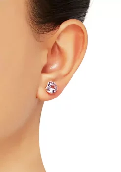 Wholesale ❤️ 8 mm Pink Amethyst Stud Earrings in 10k Yellow Gold by Belk & Co. ✨ -DealsBelk & Co. Store Belk 27063