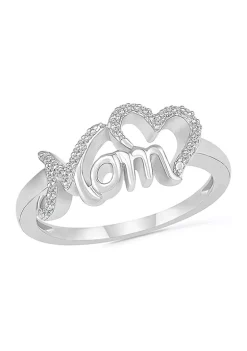 Wholesale ✨ 1/10 ct. t.w. Diamond Mom Ring in Sterling Silver by Belk & Co. 🎉 -DealsBelk & Co. Store Belk 27071