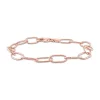 Outlet 👏 18k Rose Gold Plated Sterling Silver Twisted Rolo Chain Bracelet, 7.5" by Belk & Co. ✔️