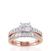 Flash Sale 👏 1 ct. t.w. Diamond Bridal Ring Set in 14k Rose Gold by Belk & Co. 🔔