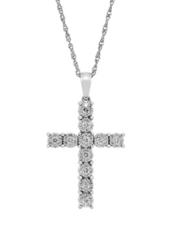 Cheap ✨ 1/2 ct. t.w. Diamond Cross Pendant on Chain by Belk & Co. ✨ -DealsBelk & Co. Store Belk 2711