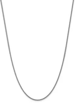 Best deal ✨ Mens 14K White Gold 2 Millimeter Semi Solid 3-Wire Wheat Chain Necklace by Belk & Co. 💯