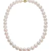 Coupon 🛒 10-12 Millimeter Cultured Freshwater Pearl Necklace with 14k Yellow Gold Ball Clasp by Belk & Co. 😍