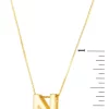 Top 10 ❤️ 14 Karat Yellow Gold Block Initial-N Necklace by Belk & Co. 🎁