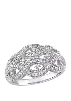 Budget 🔔 Diamond Infinity Ring in Sterling Silver by Belk & Co. 🧨 -DealsBelk & Co. Store Belk 27194