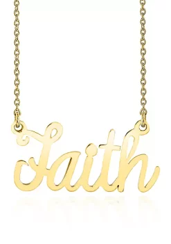 Brand new ❤️ 10k Yellow Gold Faith Necklace by Belk & Co. 💯