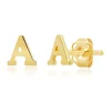Outlet 🧨 14K Yellow Gold Letter (A) Stud Earrings by Belk & Co. 🔥