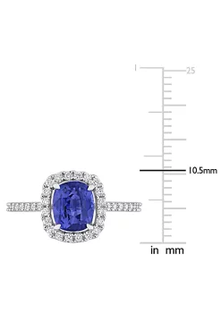 Flash Sale ⌛ 2 ct. t.g.w. Blue Sapphire and 1/3 ct. t.w. Diamond Halo Cocktail Ring in 14K White Gold by Belk & Co. 🤩 10 Flash Sale ⌛ 2 ct. t.g.w. Blue Sapphire and 1/3 ct. t.w. Diamond Halo Cocktail Ring in 14K White Gold by Belk & Co. 🤩 -DealsBelk & Co. Store Belk 27322