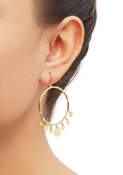 Discount 🤩 Circle Disk Earrings in 10K Yellow Gold by Belk & Co. 🎁 -DealsBelk & Co. Store Belk 27331