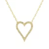 Best Pirce 🧨 1/2 ct. t.w. Diamond Heart Necklace in 10K Yellow Gold by Belk & Co. ✨