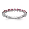 Best Pirce 😉 3/8 ct. t.w. Pink Tourmaline Stackable Expressions Ring in Sterling Silver by Belk & Co. 🛒