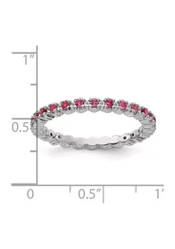 Best Pirce 😉 3/8 ct. t.w. Pink Tourmaline Stackable Expressions Ring in Sterling Silver by Belk & Co. 🛒 -DealsBelk & Co. Store Belk 27389