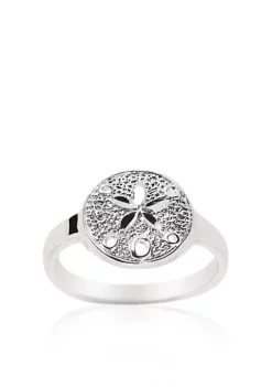 Hot Sale 😀 Sterling Silver Sand Dollar Ring by Belk & Co. ⌛