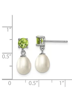 Flash Sale 😉 1.225 ct. t.w. Peridot and Freshwater Cultured Pearl Rhodium-plated 7-8mm Teardrop Earrings in Sterling Silver by Belk & Co. 🌟 9 Flash Sale 😉 1.225 ct. t.w. Peridot and Freshwater Cultured Pearl Rhodium-plated 7-8mm Teardrop Earrings in Sterling Silver by Belk & Co. 🌟 -DealsBelk & Co. Store Belk 27405