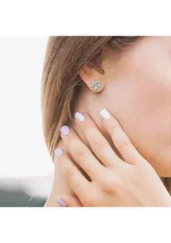 Wholesale 🌟 2.16 ct. t.w. Aquamarine and Diamond Accent Floral Stud Earrings in 14k White Gold by Belk & Co. ⭐ -DealsBelk & Co. Store Belk 27431