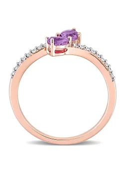 Best deal ๐ Pear Shape Amethyst and 1/10 CT TW Diamond Ring in 10k Rose Gold by Belk & Co. ๐ฏ 8 Best deal ๐ Pear Shape Amethyst and 1/10 CT TW Diamond Ring in 10k Rose Gold by Belk & Co. ๐ฏ -DealsBelk & Co. Store Belk 27434