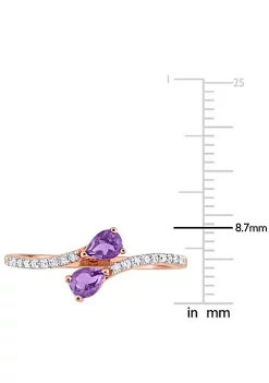 Best deal ๐ Pear Shape Amethyst and 1/10 CT TW Diamond Ring in 10k Rose Gold by Belk & Co. ๐ฏ 9 Best deal ๐ Pear Shape Amethyst and 1/10 CT TW Diamond Ring in 10k Rose Gold by Belk & Co. ๐ฏ -DealsBelk & Co. Store Belk 27435