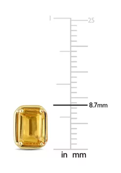 Cheapest 🔥 2.25 CT TGW Citrine Octagon Stud Earrings in 14k Yellow Gold by Belk & Co. 😉 -DealsBelk & Co. Store Belk 27439