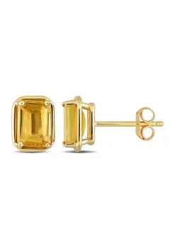 Cheapest 🔥 2.25 CT TGW Citrine Octagon Stud Earrings in 14k Yellow Gold by Belk & Co. 😉 -DealsBelk & Co. Store Belk 27442