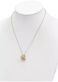 Discount 🤩 Satin and Polished Puffed Hollow Hearts Necklace in 14K Yellow Gold by Belk & Co. ⌛ -DealsBelk & Co. Store Belk 27445