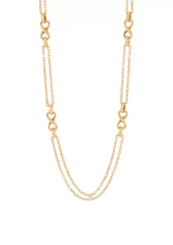 Hot Sale ❤️ Infinity Station Necklace in 10K Yellow Gold by Belk & Co. 😍