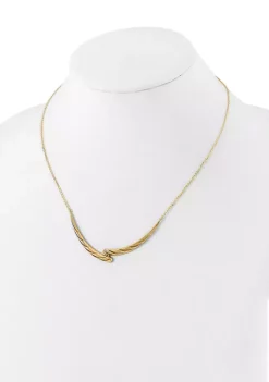 Discount 🤩 14K Yellow Gold Polished Necklace by Belk & Co. 🥰 -DealsBelk & Co. Store Belk 27523