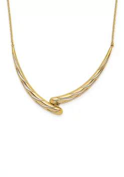 Discount 🤩 14K Yellow Gold Polished Necklace by Belk & Co. 🥰 -DealsBelk & Co. Store Belk 27526