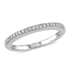 Discount ❤️ 1/10 ct. t.w. Diamond Wedding Band in 10K White Gold by Belk & Co. 😍