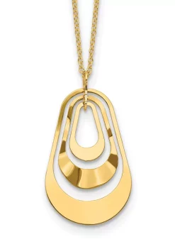 Best deal ⌛ 14K Yellow Gold Polished with 2 Inch Extension Necklace by Belk & Co. ⭐ -DealsBelk & Co. Store Belk 27542
