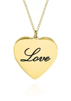 Deals 🌟 10k Yellow Gold Love Heart Pendant by Belk & Co. 🤩 -DealsBelk & Co. Store Belk 27558