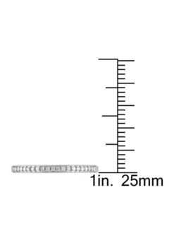 Discount ❤️ 1/10 ct. t.w. Diamond Wedding Band in 10K White Gold by Belk & Co. 😍 -DealsBelk & Co. Store Belk 2756