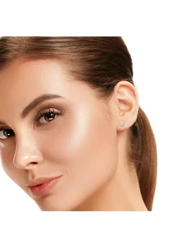 New ⭐ Lab Created 1.5 ct. t.g.w. Created Moissanite Stud Earrings in Sterling Silver by Belk & Co. ⭐ -DealsBelk & Co. Store Belk 27561