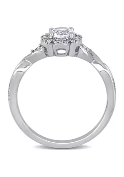 Best deal ⌛ Lab Created 5/8 CT TGW Created White Sapphire and 1/10 CT TW Diamond Vintage Floral Ring in Sterling Silver by Belk & Co. ⌛ 9 Best deal ⌛ Lab Created 5/8 CT TGW Created White Sapphire and 1/10 CT TW Diamond Vintage Floral Ring in Sterling Silver by Belk & Co. ⌛ -DealsBelk & Co. Store Belk 27565