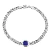 Buy ⌛ Lab Created 1.62 CT TGW Created Blue Sapphire Bracelet in Sterling Silver by Belk & Co. ✨
