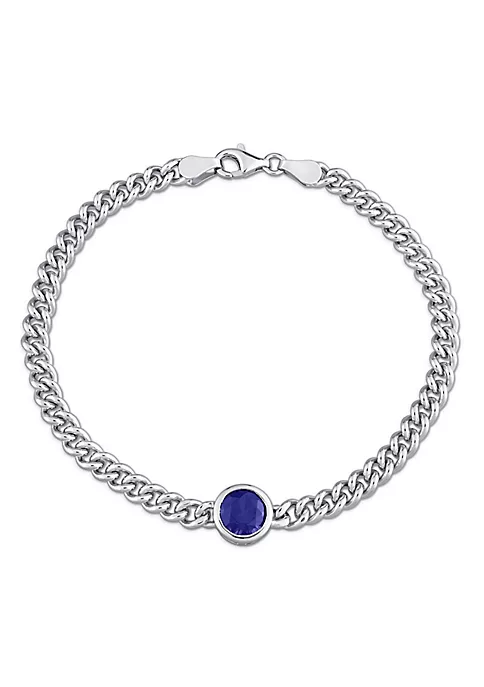 Buy ⌛ Lab Created 1.62 CT TGW Created Blue Sapphire Bracelet in Sterling Silver by Belk & Co. ✨ 6 Buy ⌛ Lab Created 1.62 CT TGW Created Blue Sapphire Bracelet in Sterling Silver by Belk & Co. ✨ - Image 6