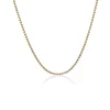 Deals ✔️ Stainless Steel 2.5 Millimeter Snake Chain Necklace with Gold Tone Ion Plating, 24 Inch by Belk & Co. ❤️