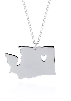 Cheapest 😍 Sterling Silver Washington State Pendant by Belk & Co. 😉