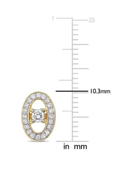 Deals ๐ 1/3 ct. t.w. Diamond Floating Halo Oval Stud Earrings in 14K Yellow Gold by Belk & Co. ๐งจ 4 Deals ๐ 1/3 ct. t.w. Diamond Floating Halo Oval Stud Earrings in 14K Yellow Gold by Belk & Co. ๐งจ -DealsBelk & Co. Store Belk 27618