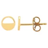 Outlet 😍 14K Yellow Gold Half Open Flat Circle Stud by Belk & Co. ⭐
