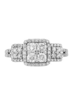 Outlet ✔️ 1.02 ct. t.w. Diamond Ring in 10K White Gold by Belk & Co. 🥰