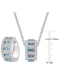 Best deal โค๏ธ 2-Piece Set of 9.9 ct. t.g.w. London Blue Topaz and Created White Sapphire Earrings and Pendant with Chain in Sterling Silver by Belk & Co. ๐ 7 Best deal โค๏ธ 2-Piece Set of 9.9 ct. t.g.w. London Blue Topaz and Created White Sapphire Earrings and Pendant with Chain in Sterling Silver by Belk & Co. ๐ -DealsBelk & Co. Store Belk 27731